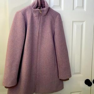 Jcrew Lodge coat size 10 in beautiful light pink and teeny tiny specks of blue.